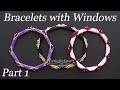 Bangle Beads Bracelets with Windows DIY Seed Beads Braselets Tubular Peyote Stitch