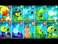 PvZ2 - All Peashooter &amp; Mint Plants Battlez - Which Pair Plants is Best ?