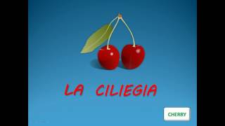 Italian Vocabulary Fruit - Vocaboli Italiani Frutta - Italienisch Obst