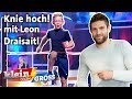 Wer schafft mehr Kniesprünge? Eishockey-Superstar Leon Draisaitl vs. Anton (8) | Klein gegen Groß