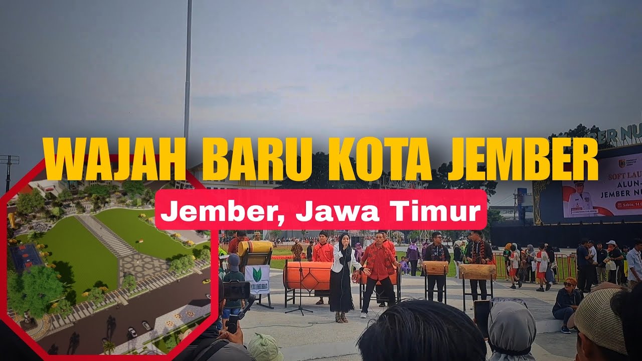 Alun-alun Baru Kabupaten Jember Motovlog #23