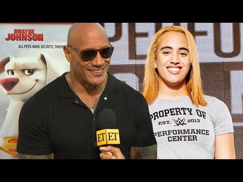 Dwayne Johnson REACTS to Daughter Simone's WWE Debut (Exclusive)