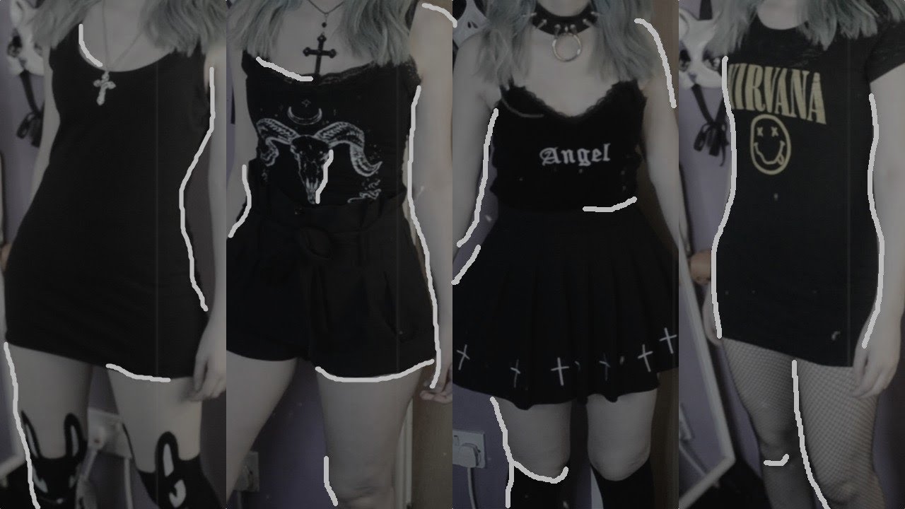 Gothic summer lookbook.