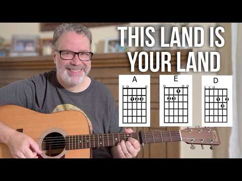 This Land Is Your Land - Easy Guitar Lesson (3 Chords)