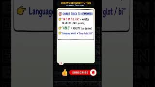 One Word Substitution 🔥 | General Vocabulary | Vulnerable to Artificial | SSC English with Hindi | 6