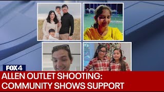 Communities showing support for victims and families of Allen shooting