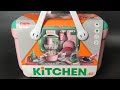 12 Minutes Satisfying with Unboxing Kitchen Basket with Mist and Real Water ASMR