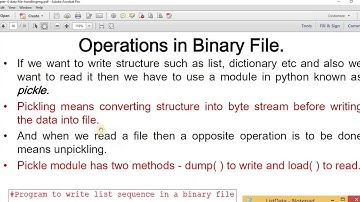 DATA FILE HANDLING - READING AND WRITING BINARY FILES BY ASHISH KUMAR VAISH, PGT(COMPUTER SCIENCE)