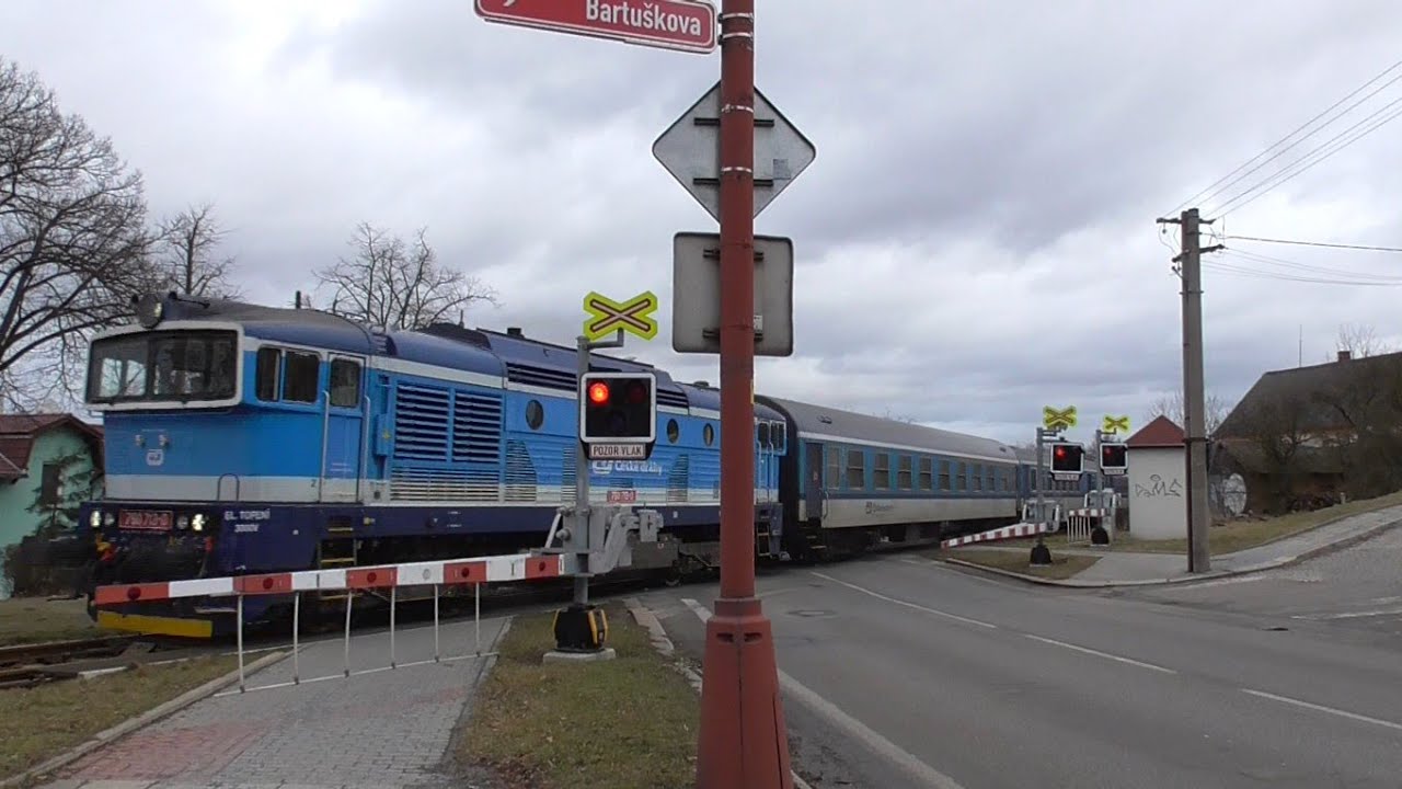 Železniční přejezd (AŽD 97) Třebíč-Borovina #2 - 31.1.2020