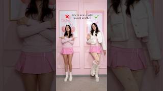 How to wear a skirt in cold weather! ❤️ | fashion outfit inspo style tips ootd grwm