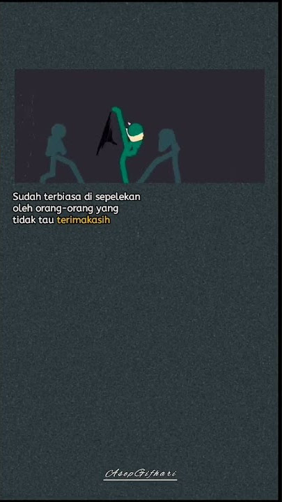 Story, sudah terbiasa disepelekan oleh orang' yang tidak tau terimakasih