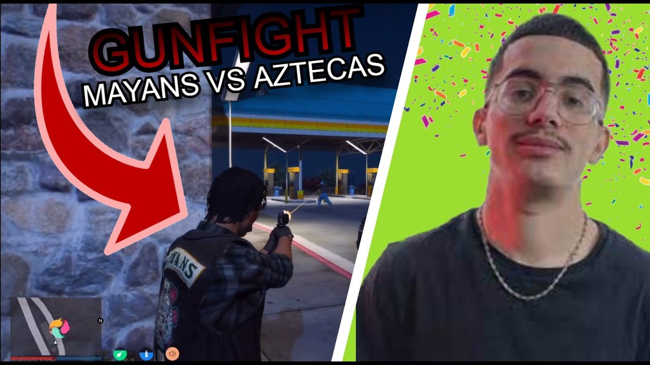 GUNFIGHT MAYANS VS AZTECAS SUR FLASHBACK !😱🔫 (best of flashback) gta rp #4