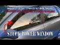 How to fix a stuck car window