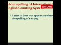 International counting System |#shorts