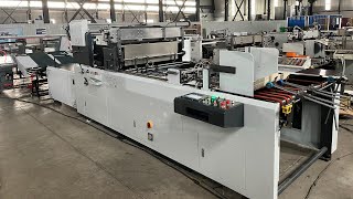 STC-1080G Automatic high speed window patching machine #xinyu #carton #cardboard #packing #patch