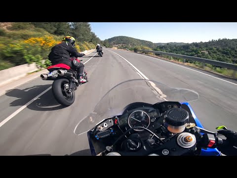 Motorcycle Street Riding With Yamaha R6