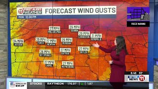 Monday will be sunny but rather chilly... Tori Alvarado's First Alert Weather Forecast 11/10/25