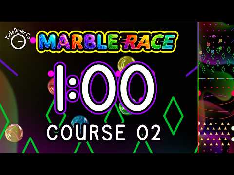1 Minute Marble Race Timer | Pick Your Colour & Watch 🎱