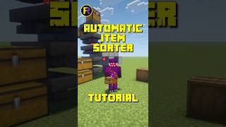 Minecraft Item Sorter Tutorial 🧰 Easy Automatic Storage System!
