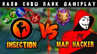 iNSECTiON VS MAPHACKER ! | Hard Chou MVP Gameplay by iNSECTiON! 🔥 | MLBB