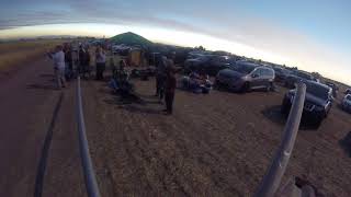 Our Families viewing Eclipse from Madras Solarport (4 Minutes Raw Video)
