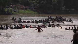 Migrants brave Guatemala's Suchiate River in effort to reach US