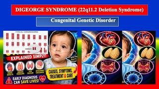 DIGEORGE SYNDROME (22q11.2 Deletion Syndrome) - Explained - Definition, types , cusses ,  diagnoses