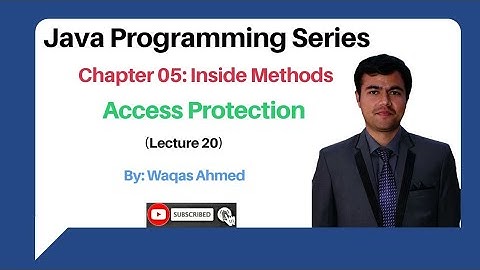 Lecture 20: Access Protection in Java | Access Specifiers in Java