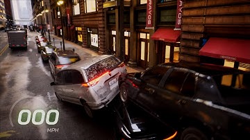 The Matrix Awakens REALISTIC Crash Test UNREAL Engine 5 (4k) (60fps)