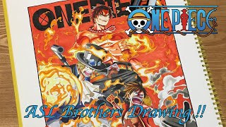 アニメキャラ描いてみた One Piece ワンピース ルフィ エース サボ 書き方 コピック Shorts Youtube