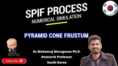 Single Point Incremental Sheet Forming Process: numerical simulation of pyramid cone frustum shape.