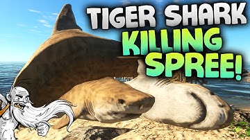 Stranded Deep Gameplay - "TIGER SHARK KILLING SPREE!!!"  - Let