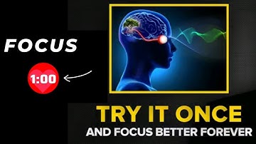 Boost your focus PERMANENTLY in minutes 