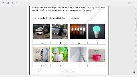 Class 2 EVS Worksheet solution Week 8(21/7/21) Topic: Water