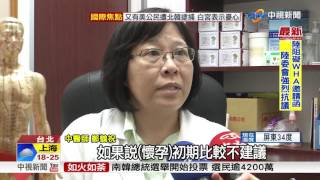 Janet挺四月肚按摩 網友:對寶寶很危險│中視新聞 20170509