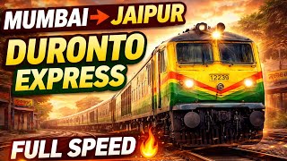 🚆 Mumbai to Jaipur Duronto Express | Indian Railways Train Simulator Gameplay 🔥 High Speed Run