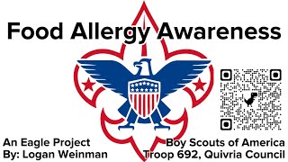Food Allergy Awareness PSA-BSA Eagle Project 2024 Logan Weinman