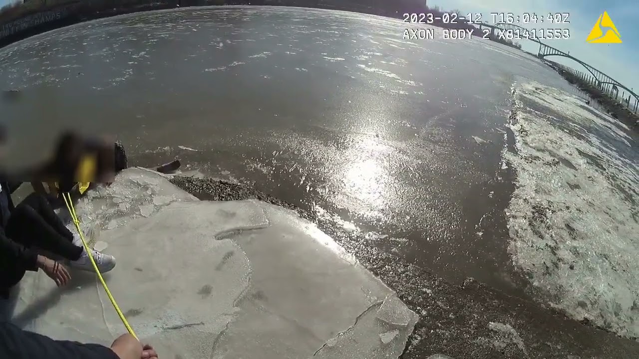Body Camera Video Shows Buffalo Police Officers Rescue Woman From Canal