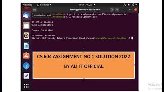CS604 Assignment NO 1 Solution 2022 with sample file