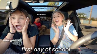 FIRST DAY OF SCHOOL VLOG .. | grwm + driving to school