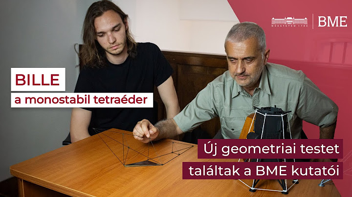 Íme Bille - Új geometriai testet találtak a BME kutatói