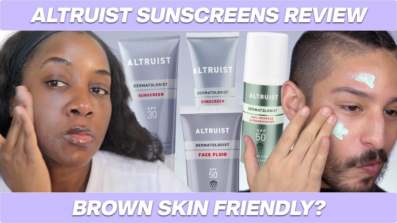 Altruist Sunscreen Review: Brown Skin Friendly?! feat. The Style And Beauty  Doctor - YouTube