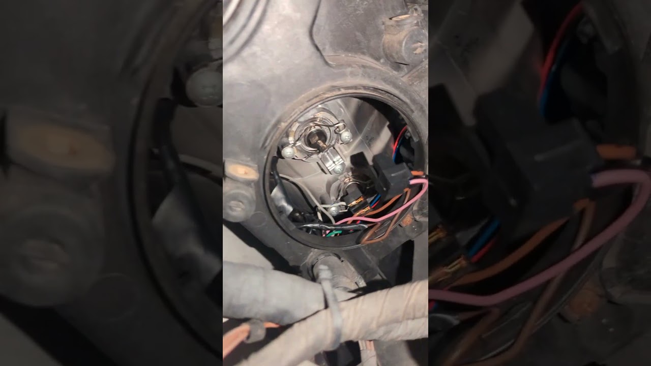 VW Crafter frontlight change light bulb h7 another system