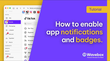 How to Enable Notifications & Badges for TikTok and other Web Accounts.