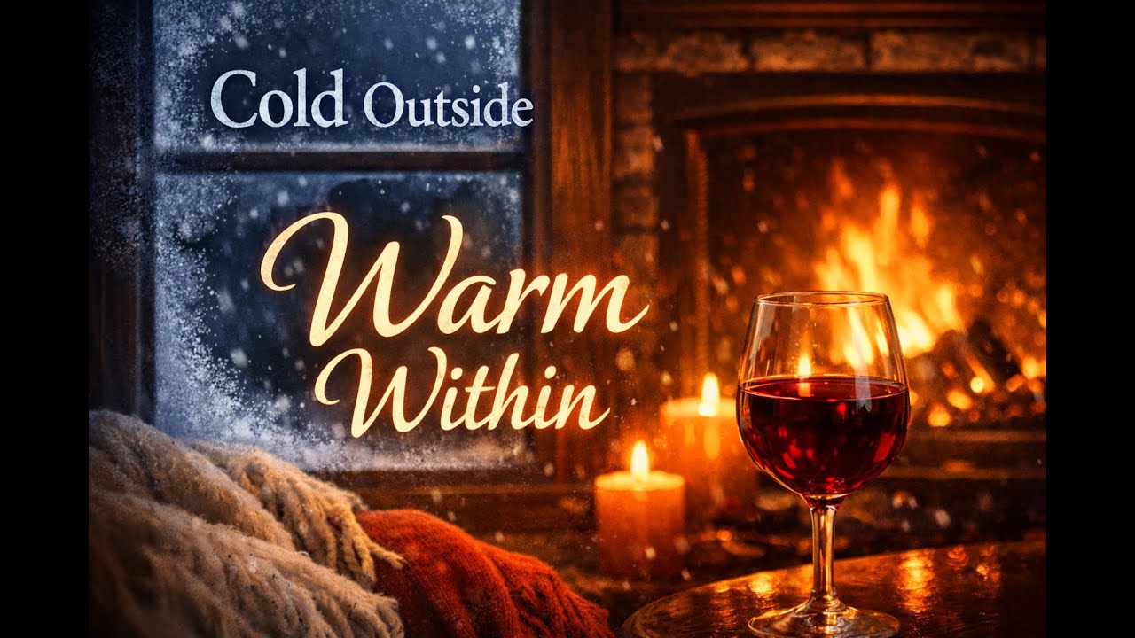 Cold Outside, Warm Within | Fireside Wine & Winter Stillness