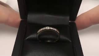 LFBJR0130(YG) Diamond Channel Half Eternity Ring 0.25ct, 18k or 9k Gold
