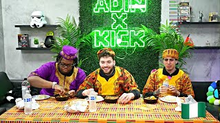 Famous Cuffem & Adin Ross First Time Eating African Fufu😂 (FUNNY) Wealth