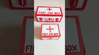 How to make First Aid Kit #shortvideo #firstaidkit #ytshorts #firstaidbox #furstaidboxwithshoebox