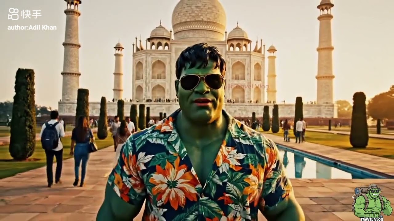 ताज महल के सामने हल्क का देशी vlog || Aaj Hulk India me Vlogs Bnayega  || Mr Trendy creator 