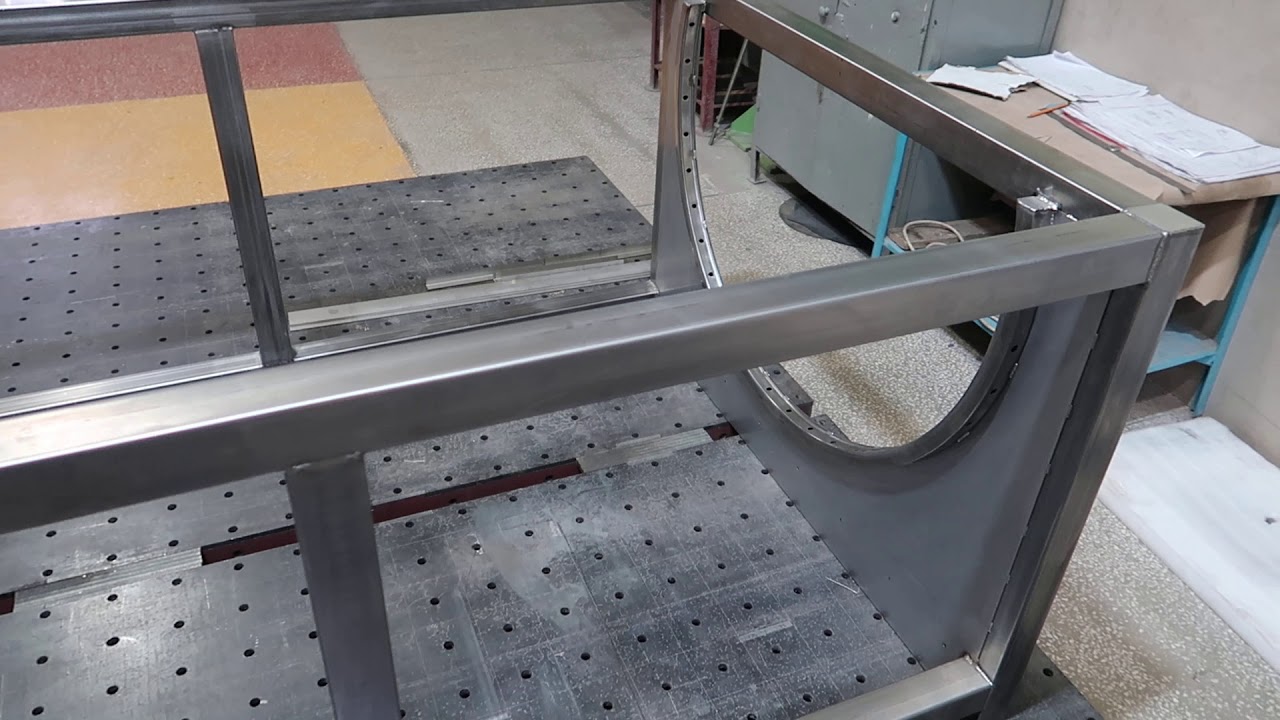 Drum filter frame assembly / Сборка рамы барабанного фильтра 200м3